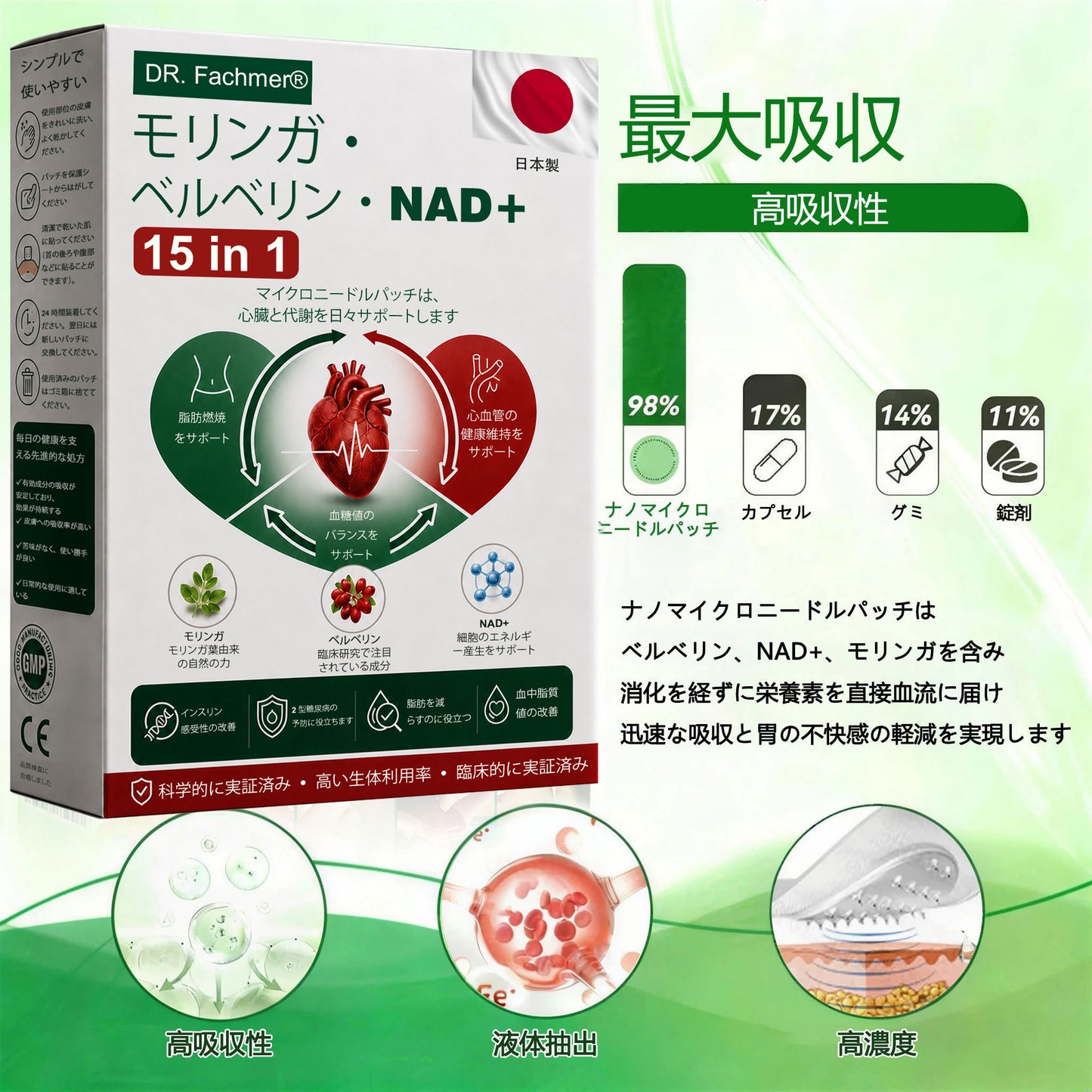 ✅✅ 公式旗艦店 /DR. Fachmer®&NAD+ 10-in-1 ナノ強化フォーミュラ — 肥満、肌のたるみ、糖尿病、睡眠時無呼吸症候群、関節の悩み、その他健康上の懸念にアプローチ🌟