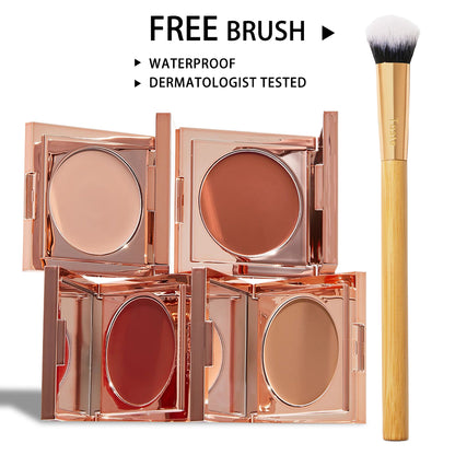 ⏰ Final 3 Hours! 60% OFF CC Undereye Corrector + Free Brush | Bright, Crease-Free Dark Circle Defense 🎀
