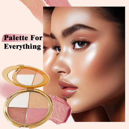 🔥All-in-One Eye & Cheek Glow Palette | Silky Formula, Lasting Glass-Skin Shine