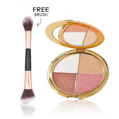 ⭐Only 3 Hours Left! 60% OFF ⭐ All-in-One Eye & Cheek Palette for Effortless Glass-Skin Glow